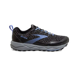 Brooks Divide Womens Trail Running Shoes - Grey/Black/Cornflower Blue