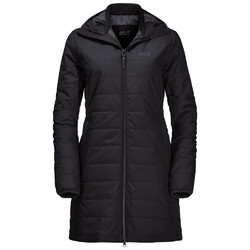 Jack Wolfskin Maryland Ecosphere Womens Insulated Winter Coat - Black