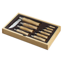 Opinel Display Case 1 of Each Size - Stainless Steel