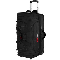 Black Wolf Bladerunner Rolling Travel Bag 80L + 20L - Black