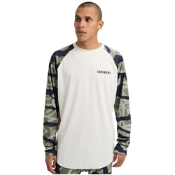 Burton Roadie Base Layer Tech Mens Long Sleeve T-Shirt - Stout White/Graffiti Camo