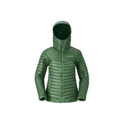 Norrona Trollveggen Down800 Womens Super Light Insulated Hooded Jacket - Dark Ivy