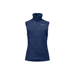 Norrona Trollveggen Warm3 Womens Fleece Midlayer Vest - Indigo Night