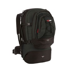 Black wolf Cancun 80L Travel Backpack & Detachable Daypack - Black