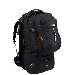 Black Wolf Cuba 90L Expandable Travel Pack with Zip-off daypack - Black