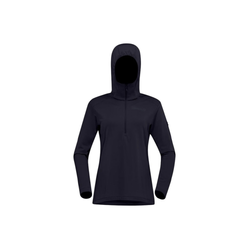 Norrona Falketind Warm1 Womens Hooded Fleece Pullover - Caviar Black
