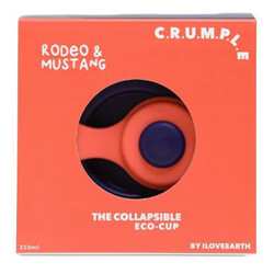 Crumple Rodeo and Mustang Collapsible Reusable Eco Cup - 350ml