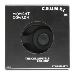 Crumple Midnight Cowboy Collapsible Reusable Eco Cup - 350ml