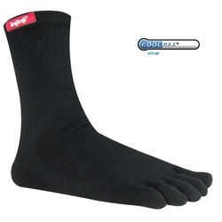 Injinji Sport Crew performance toe socks - black