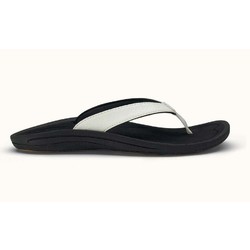 OluKai Kulapa Kai Womens Sandals - White/Black
