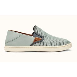 OluKai Pehuea Womens Slip-on Shoes - PaleGrey/Charcoal