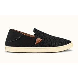 OluKai Pehuea Womens Slip-on Shoes - Black/Black