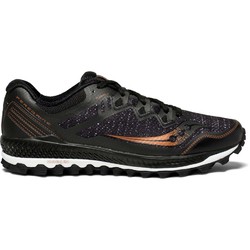 Saucony Peregrine 8 Mens Trail Running Shoes - Black/Denim/Copper