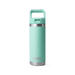 YETI Rambler Insulated Water Bottle with Straw Cap - 18oz/532ml - Seafoam