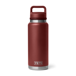 YETI Rambler Insulated Water Bottle with Colour-Matched Chug Cap - 36oz/1065ml - Stag Red