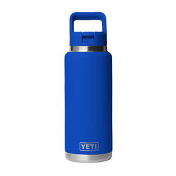 YETI Rambler Insulated Water Bottle with Straw Cap - 36oz/1065ml - Royal Blue