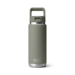 YETI Rambler Insulated Water Bottle with Colour-Matched Straw Cap - 26oz/760ml - Pampa Green