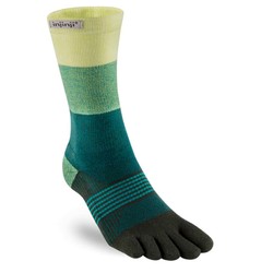 Injinji Trail 2.0 Womens Specific Midweight Crew Socks - Evergreen