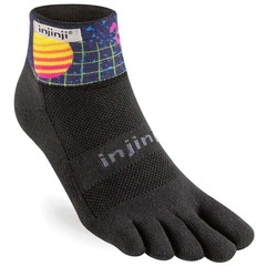 Injinji Spectrum Trail Midweight Quarter Crew Unisex Socks - Palm