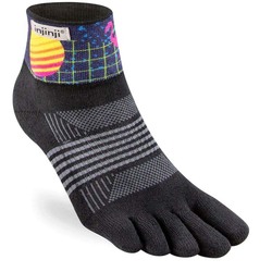 Injinji Spectrum Trail Midweight Quarter Crew Womens Socks - Palm