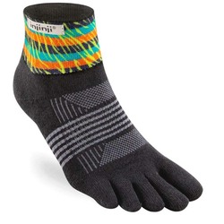 Injinji Spectrum Trail Midweight Quarter Crew Womens Socks - Sonic