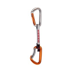 Mammut Wall Key Lock Express Set Straight Gate/Bent Gate - Silver/Orange - 10 cm