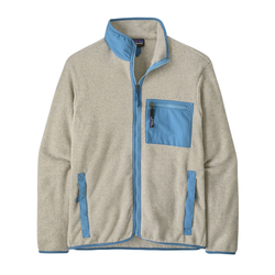 Patagonia Synchilla Mens Fleece Jacket - Oatmeal Heather w/Shore Blue