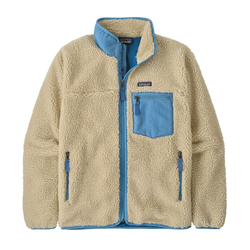 Patagonia Classic Retro-X Mens Fleece Jacket - Dark Natural w/Shore Blue