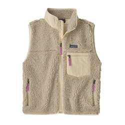 Patagonia Classic Retro-X Womens Fleece Vest - Natural w/Light Violet