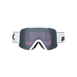 Anon Nesa Goggles & Bonus Lens & MFI Face Mask Bundle - White/Perceive Sunny Onyx