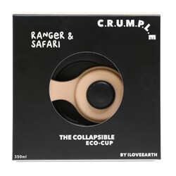 Crumple Ranger and Safari Collapsible Reusable Eco Cup - 350ml