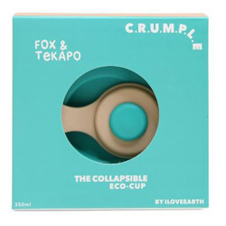 Crumple Fox and Tekapo Collapsible Reusable Eco Cup - 350 ml