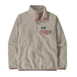 Patagonia Synchilla Snap-T Lightweight Womens Fleece Pullover - Oatmeal Heather w/Moonrise Taupe