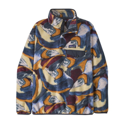 Patagonia Synchilla Snap-T Lightweight Womens Fleece Pullover - Smudge/Smolder Blue