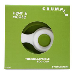 Crumple Hemp and Moose Collapsible Reusable Eco Cup - 350ml