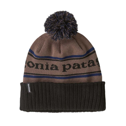 Patagonia Powder Town Unisex Beanie - Park Stripe: Marlow Brown