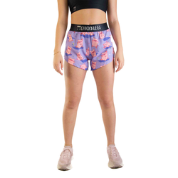ChicknLegs 4in Split Womens Running Shorts - Piggies