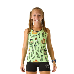 ChicknLegs Performance Womens Running Singlet - Pickles