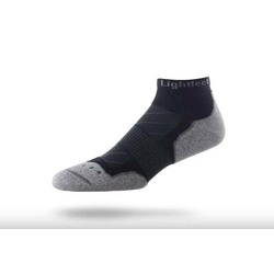 Lightfeet EVOLUTION Mini Crew Unisex Running Socks - Black