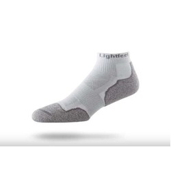 Lightfeet EVOLUTION Mini Crew Unisex Running Socks - White