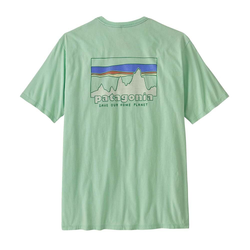 Patagonia '73 Skyline Organic Mens Short Sleeve T-Shirt - Rinsed Green