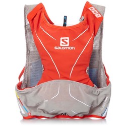 Salomon S/Lab Advanced Skin 3 5 Set - Trail Running Vest - Racing Red/Aluminium/White