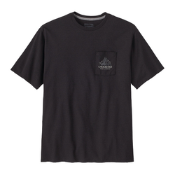 Patagonia Chouinard Crest Pocket Responsibili-Tee Mens T-Shirt - Ink Black