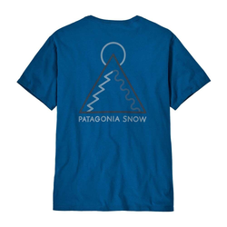 Patagonia Dawn Tracks Organic Mens Short Sleeve T-Shirt - Endless Blue