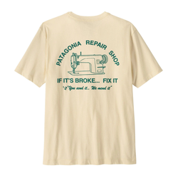 Patagonia Repair Shop Mens T-Shirt - Undyed Natural