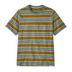 Patagonia Water People Mark Mens Midweight Pocket T-Shirt - Big Wall: Blue Sage
