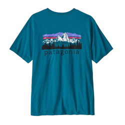 Patagonia Fitz Roy Foothills Mens T-Shirt - Glacial Blue