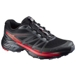 Salomon Wings Pro 2 Mens Trail Runnning Shoes - Black/Dark Cloud/Rad