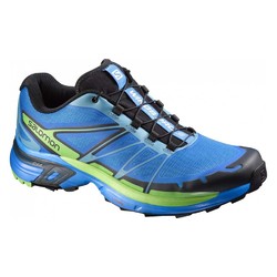 Salomon Wings Pro 2 Mens Trail Running Shoes - Bright Blue/Black/tonicgreen