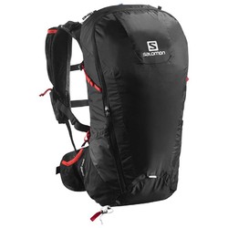Salomon Peak 30L Backpack- Black Bright Red